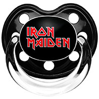 "Iron Maiden Logo" Chupete Bebé negro/rojo de Iron Maiden