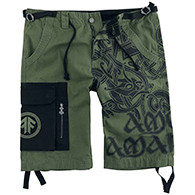 Signature Collection Pantalones cortos aceituna/negro de Amon Amarth