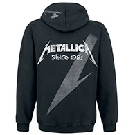 "Shrouded" Capucha con cremallera Negro de Metallica